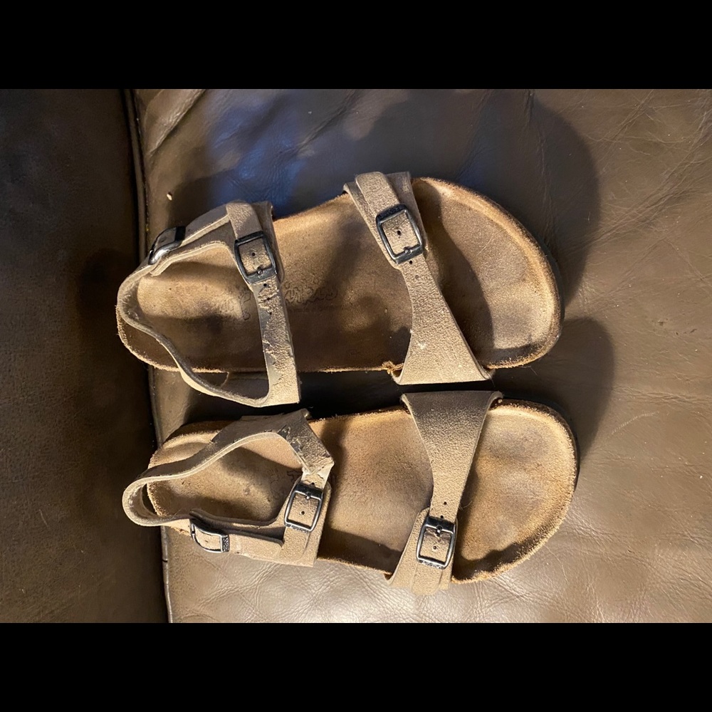 Birkis sandals.